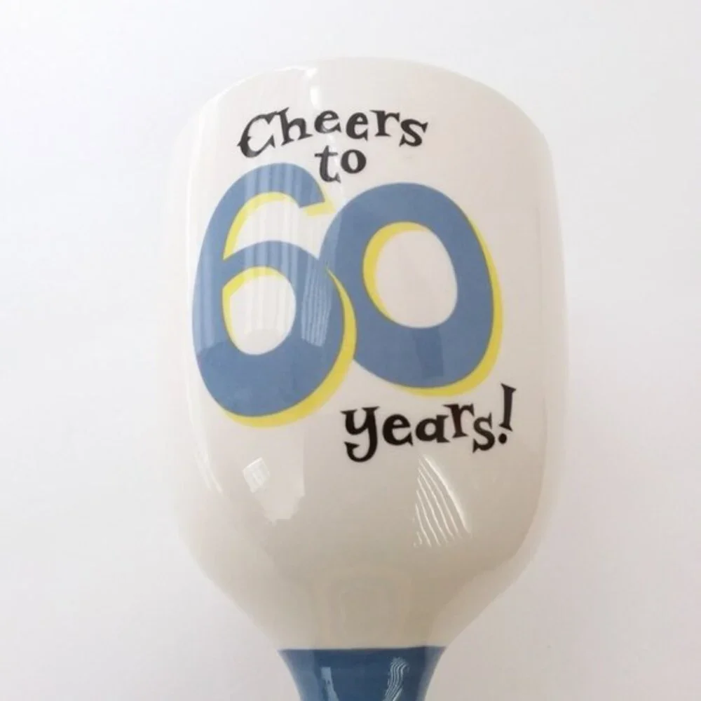 Hallmark 60 years Ceramic Wine Goblet